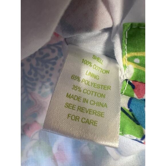 Lilly Pulitzer Girls Shift Fish Patchwork Sz 6 - Picture 4 of 5